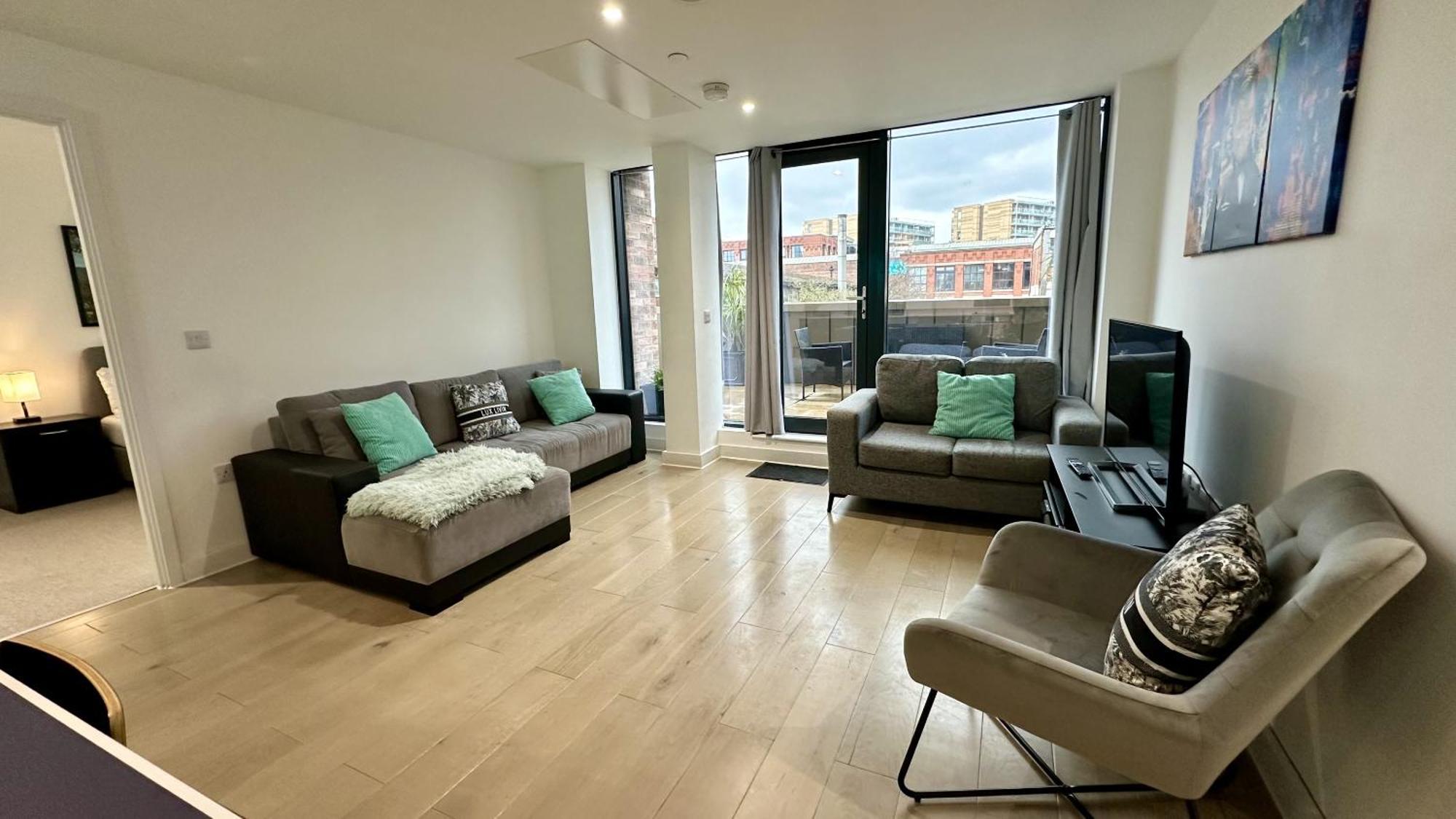 Lux Livin' Apartments - Luxury 2 Bed Apartment With Sky Garden Manchester Exteriör bild
