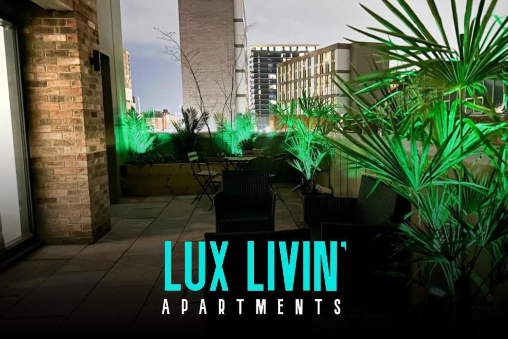 Lux Livin' Apartments - Luxury 2 Bed Apartment With Sky Garden Manchester Exteriör bild